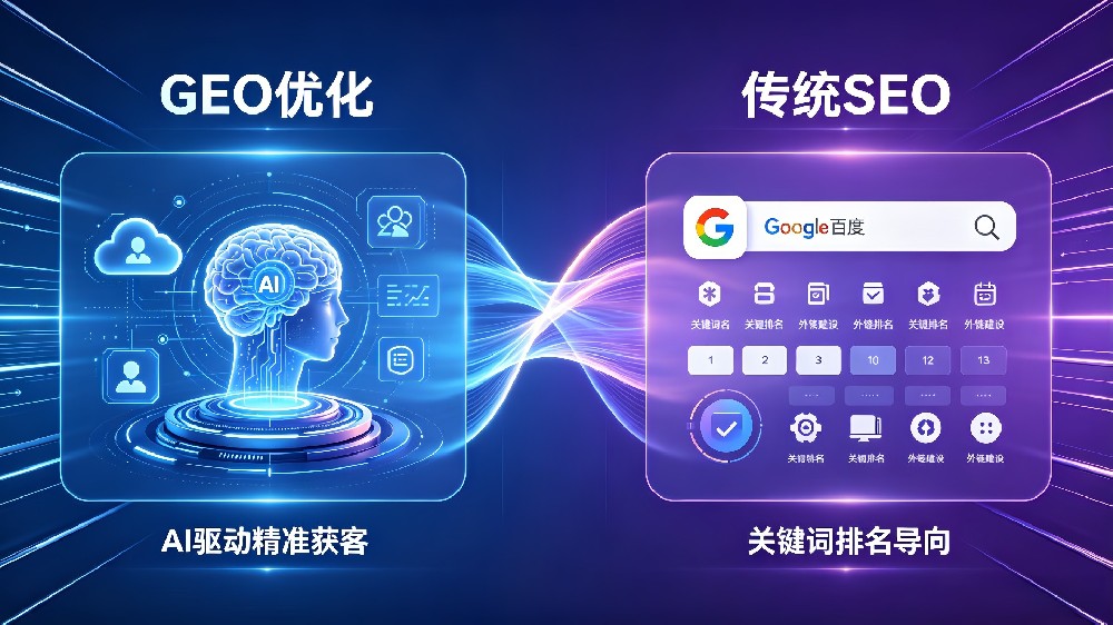 GEO和SEO有什么区别？AI时代获客核心差异解析缩略图